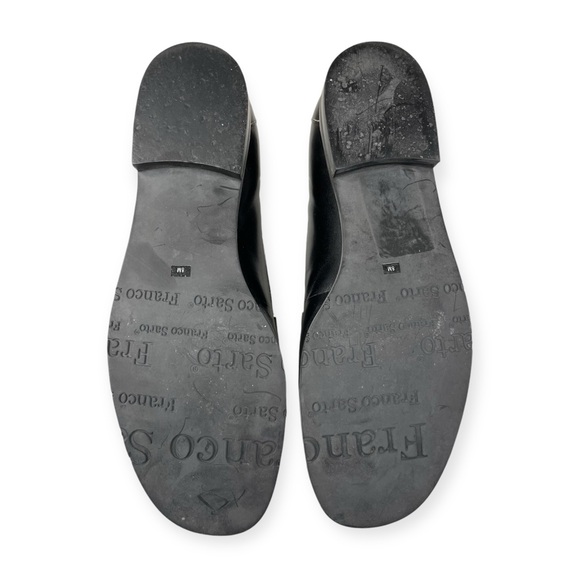 Franco Sarto Women’s Black Leather Loafers - Sz 8 - Picture 9 of 9